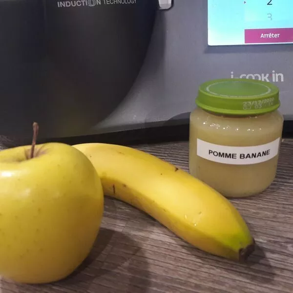 Compote bébé pomme banane dès 4 mois - Recette i-Cook'in