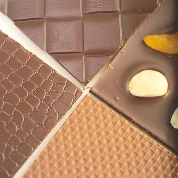 Feuilles structures bûches - Motif tablette de chocolat – Boutique