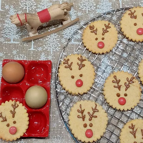 Biscuits sablés Rennes de Noël - Recettes de cuisine Ôdélices