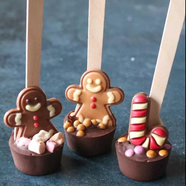 Cuillère chocolat chaud – Mini chamallow • La fabrik'aux chocolats