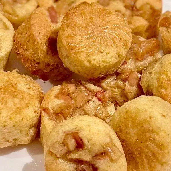 Mini-cyclones aux pommes flambées - Chez Nanou