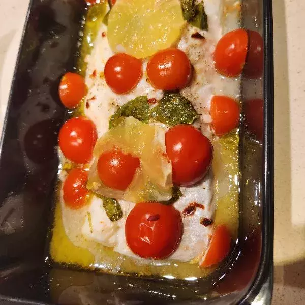 Papillote cabillaud à la Provençale