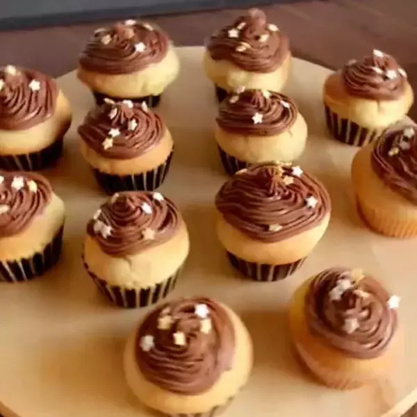 Cupcakes Nutella version Noël 