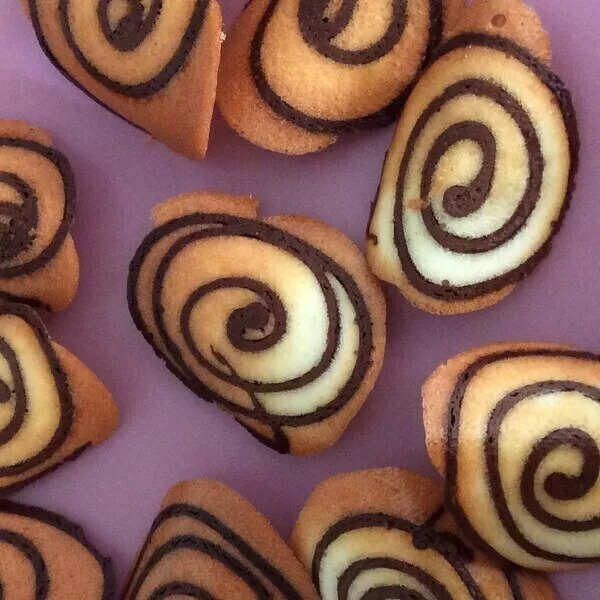 Tuiles spirales chocolat