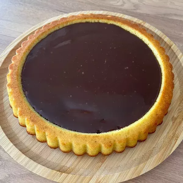Tarte moelleuse amandes et chocolat