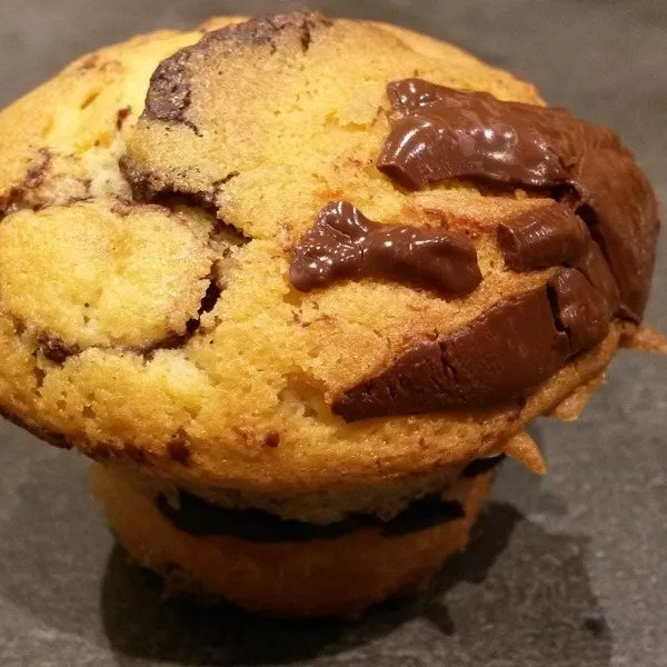 Muffins marbrés chocolat vanillle