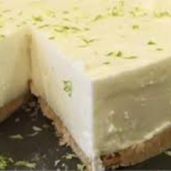 Cheesecake sans cuisson au citron vert