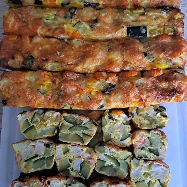 cakes courgettes surimis chèvre