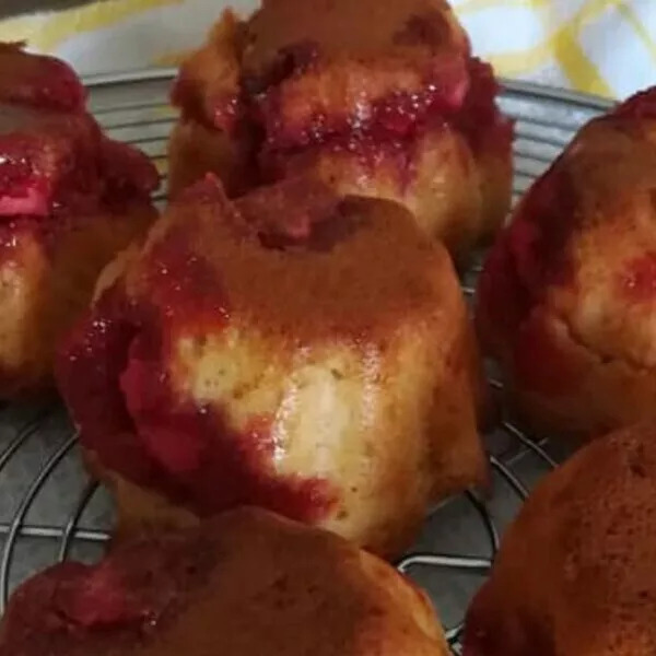 muffins aux pralines roses