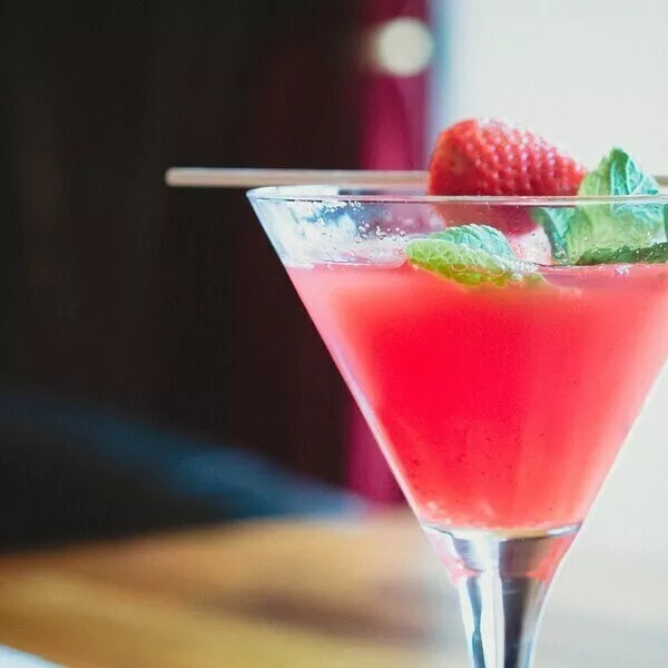 Cocktail vodka fraises
