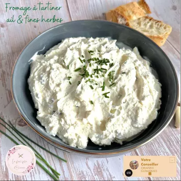 Fromage à tartiner ail et fines herbes