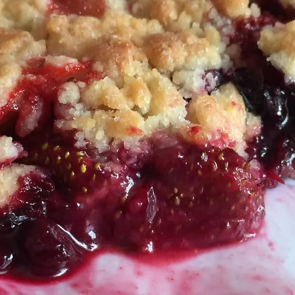 Crumble fruits rouges 