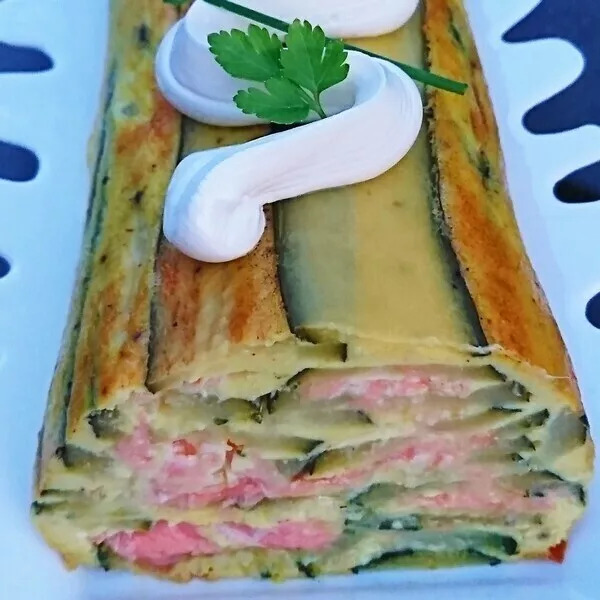 Terrine saumon - courgettes