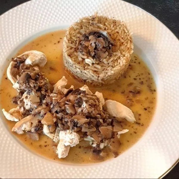 Filets de poulet aux champignon