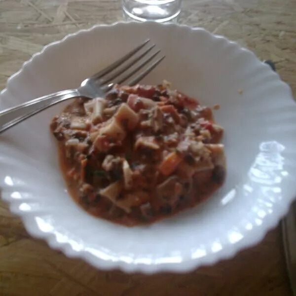 Sauté de champignons au surimi