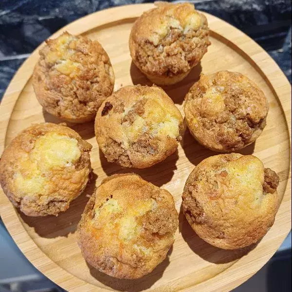 Muffins pommes et crumble speculoos