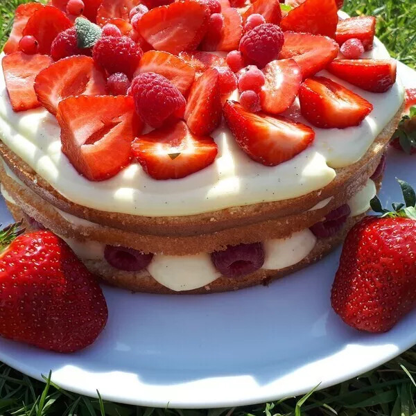 Layer Cake façon fraisier