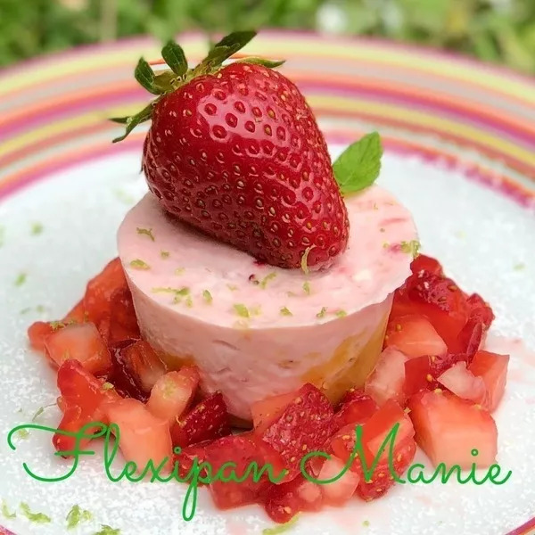 Mini-cheesecakes aux fraises sans four