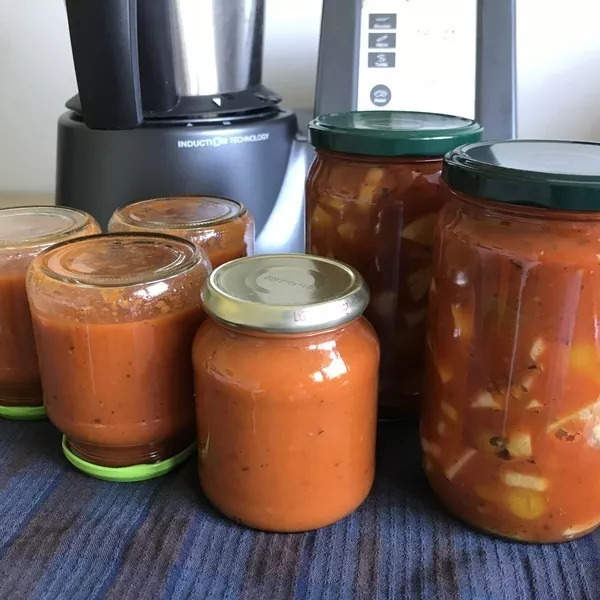 Coulis de tomates  (pour 4 bocaux de 330mL)