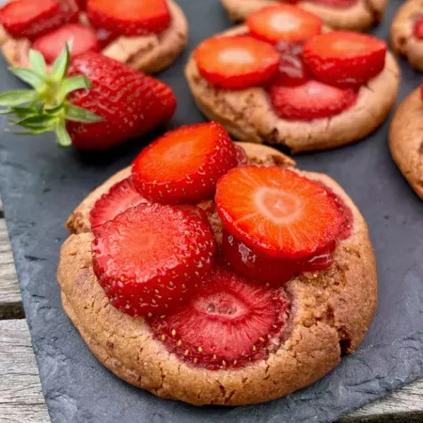 Cookies aux fraises façon Grolet