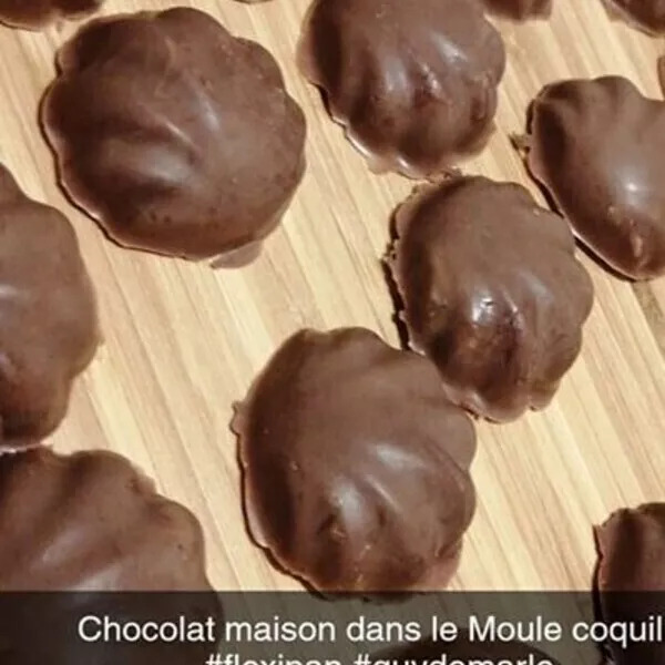 Coquille praliné croustillant chocolat