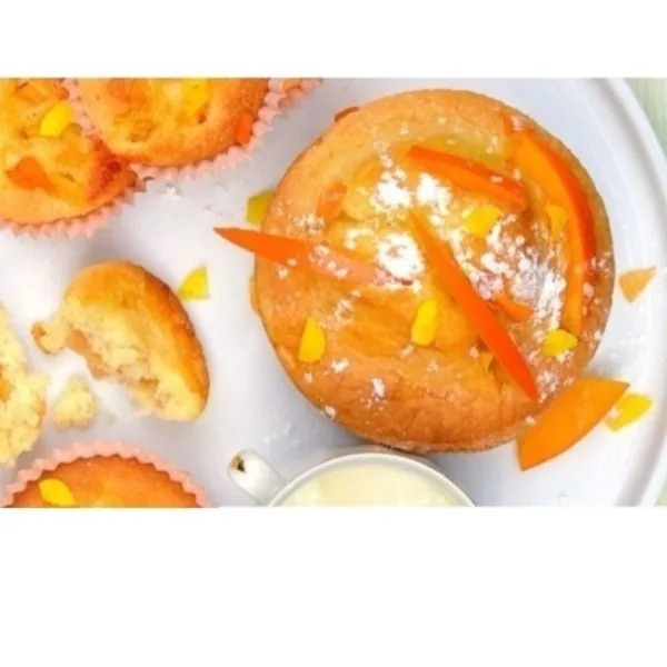 Muffins moelleux orange et kakis