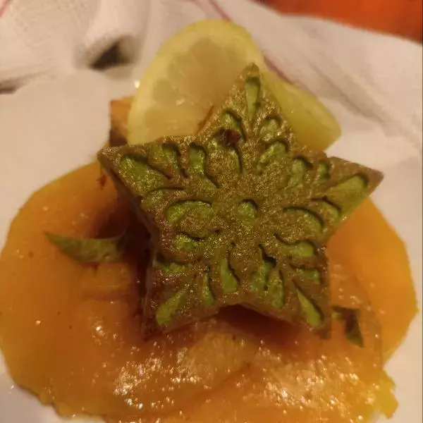 Duo étoilé saumon et petits pois