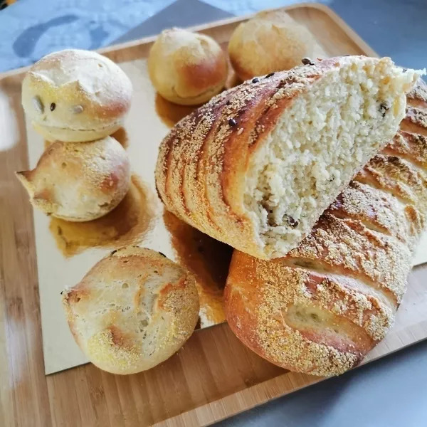 pain avec farine de maïs