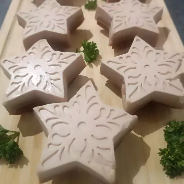 Panacotta mousse de canard sur pain d'épice