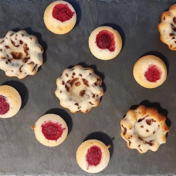 Mini- Financiers à la framboise 