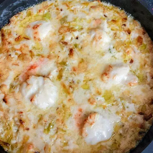 Noix de St Jacques aux poireaux 