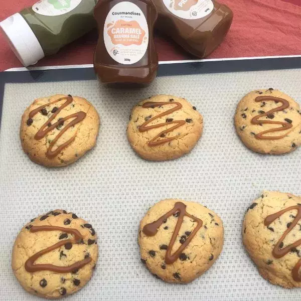 Cookies gourmands caramel