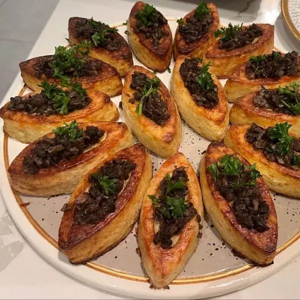 Rösti de pomme de terre et champignon