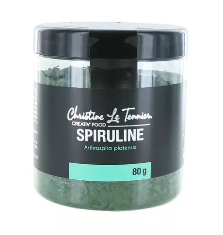 Spiruline Française en paillettes, 80 g