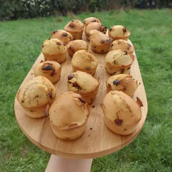 Muffins pépites de chocolat sans oeufs