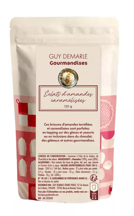 Éclats d'amandes caramélisées