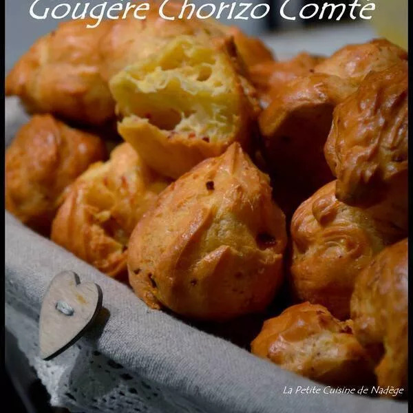 Gougères chorizo, comté, piment d'espelette
