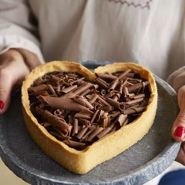Tarte cœur au chocolat