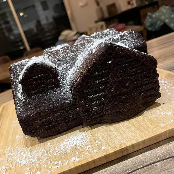 Le chalet chocolat enneigé