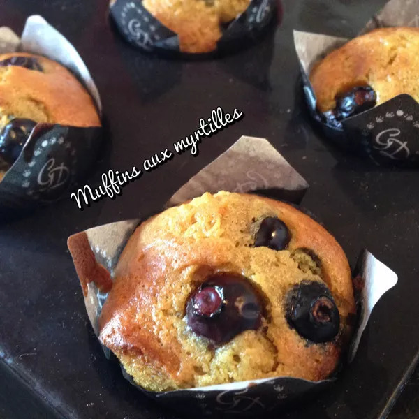 Muffins aux myrtilles 