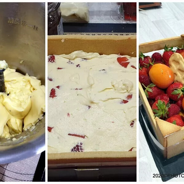 Crème mousseline, entremets (fraisier) ICK by Cachou66