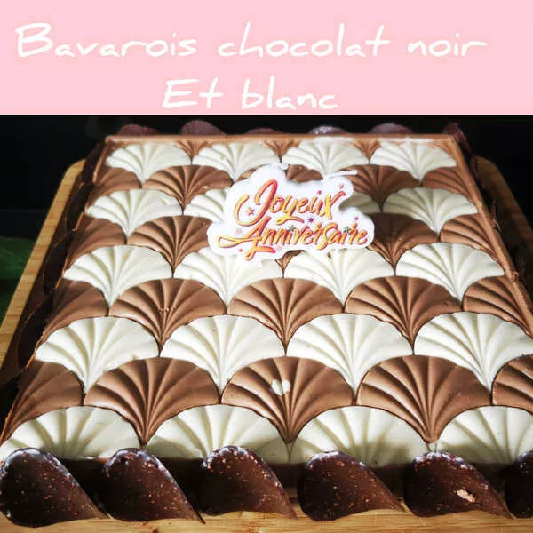 bavarois chocolat noir et blanc