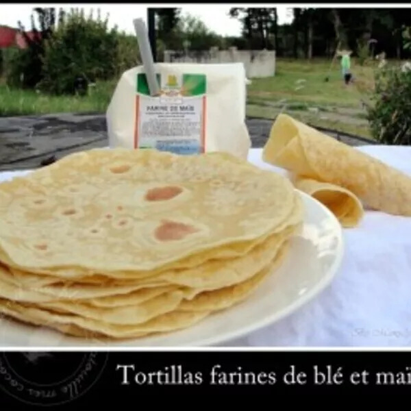Tortillas aux farines de blé et maïs 