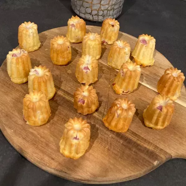 Cannelés jambon fromage