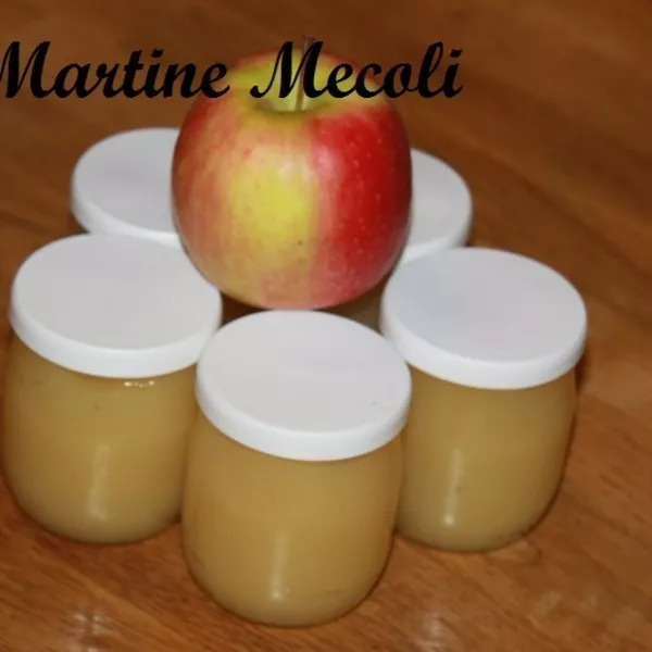 Compote de pommes premier âge à la cannelle Recette iCook'in Guy