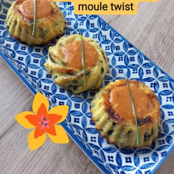 Flans de courgette au gouda au cumin