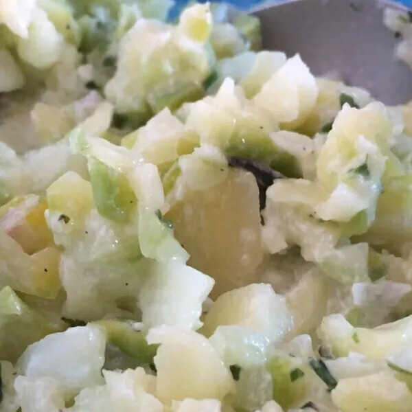 Salade courgette concombre