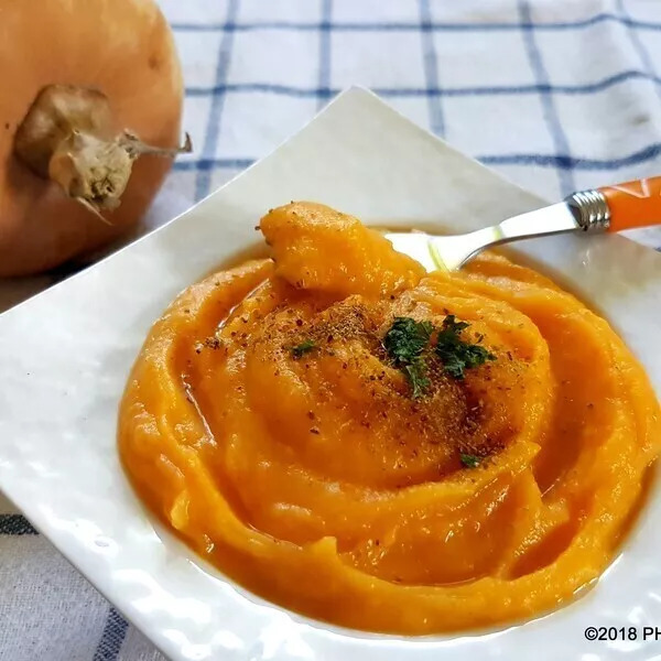 Purée de butternut et carotte