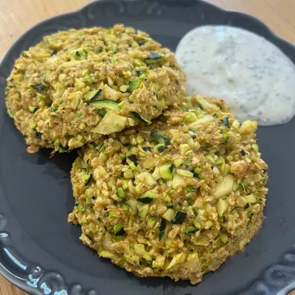 Galettes courgettes flocons d'avoine