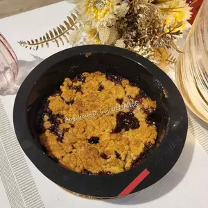Crumble banane pépites de chocolat